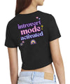 The Artful Sunshine | INTROVERT MODE | Crop Top | Good Game Apparel