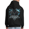 Kieron Storey | BLUE WOLF | Heavy Hoodie | Good Game Apparel