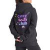 The Artful Sunshine | COSY TECH CLUB | Cross Neck Hoodie