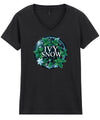 Ivy Snow | GREEN ICE | Women's V-Neck T-Shirt | Good Game Apparel
