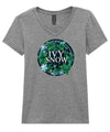 Ivy Snow | GREEN ICE | Women's V-Neck T-Shirt | Good Game Apparel