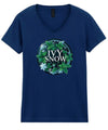 Ivy Snow | GREEN ICE | Women's V-Neck T-Shirt | Good Game Apparel