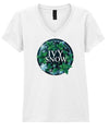Ivy Snow | GREEN ICE | Women's V-Neck T-Shirt | Good Game Apparel