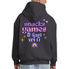 The Artful Sunshine | SNACKS & FAST WI-FI | Heavy Hoodie | Good Game Apparel